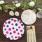 8 Count Pink and Blue Polka Dot Paper Dinner Plates 9 Inch Gender Reveal Baby Shower Supplies